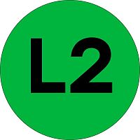 Наклейка "L2" d=20мм PROxima | код  an-2-15-1 | EKF